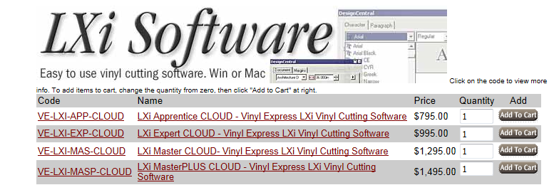 lxi vinyl express software download