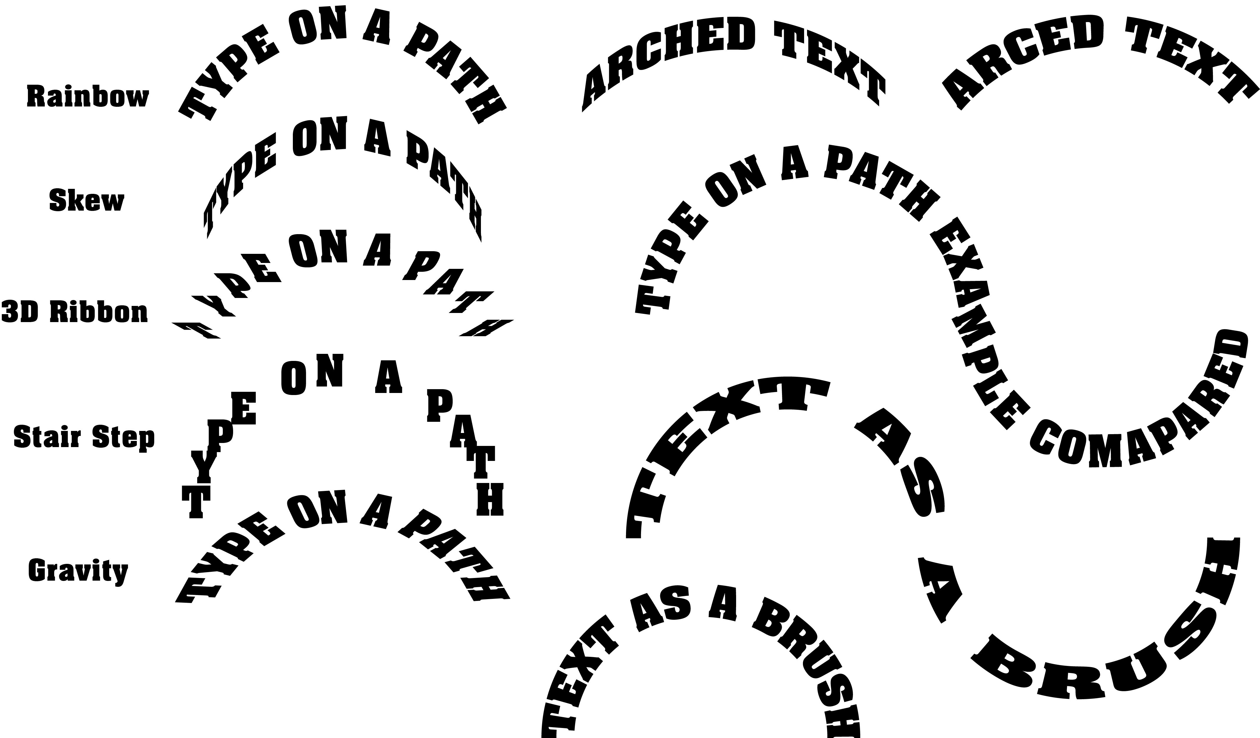 Adobe Illustrator Arched text examples - Instructional Contributions