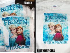 Custom Ordered "Frozen" Shirts