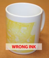 Sublimation transfer - wrong Ink