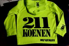 Neon hoodies for race team