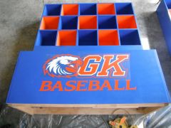 Baseball dugout container