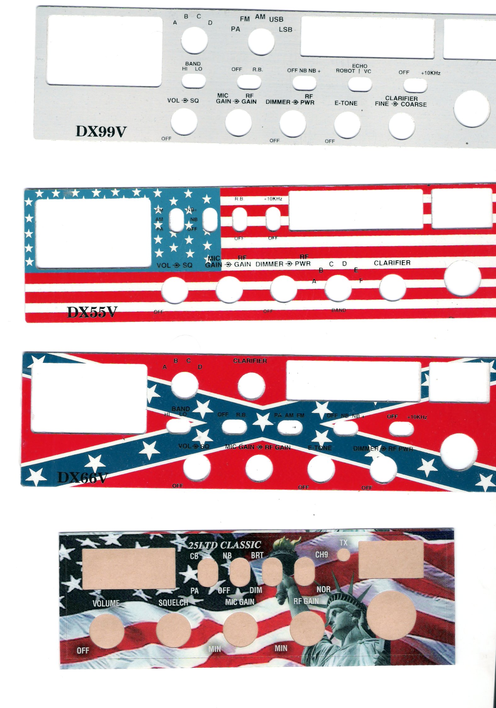 What do I need to make faceplates for cb radios? Presale questions