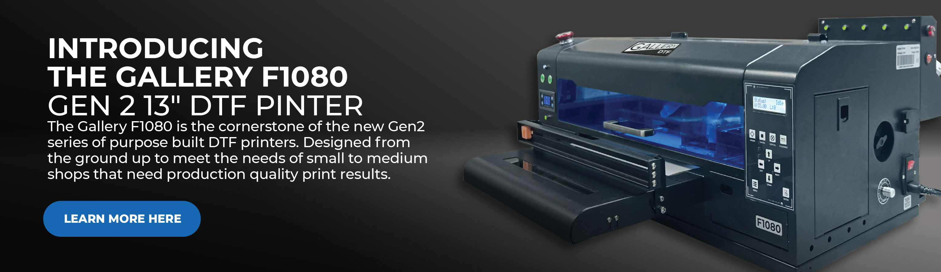 Gallery F1080 Gen2 DTF Printer